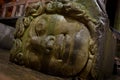 Medusa head in Basilica Cistern , Istanbul, Turkey. Royalty Free Stock Photo