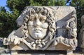 Medusa head bust in Didim, Turkey Royalty Free Stock Photo