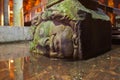 Medusa head at Underground water Basilica Cistern - Istanbul Royalty Free Stock Photo
