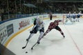 Medvescak Zagreb beats Dinamo Riga 2-1 Royalty Free Stock Photo