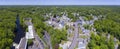 Medway town center panorama, Massachusetts, USA Royalty Free Stock Photo