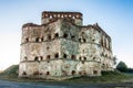 Medzhybizh castle with sunset rays in Khmelnytskyi Oblast Royalty Free Stock Photo