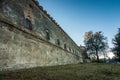 Medzhybizh castle with sunset rays in Khmelnytskyi Oblast Royalty Free Stock Photo