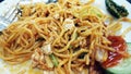 Mee goreng mamak stall Royalty Free Stock Photo