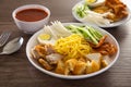 Mee Rojak is Malaysia Indian food of noodle with peanut sauce