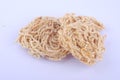 Mee siput is a famous local snack eaten with sambal