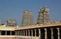 Meenakshi hindu temple in Madurai, Tamil Nadu Royalty Free Stock Photo