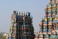 Meenakshi hindu temple in Madurai, Tamil Nadu, South India Royalty Free Stock Photo