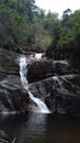 Meenmutty waterfalls Palode Royalty Free Stock Photo