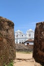 The Meera Mosqe within the Galle Fort, seen from between of two