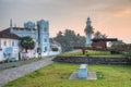 Meeran Mosque and Galle lighthouse in Sri Lanka