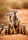 meerkat or suricate in the field