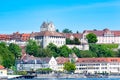 Meersburg Old and New Castle, Alte Burg, Neues Schloss, lakeside with promenade, Meersburg on Lake Constance, Germany Royalty Free Stock Photo