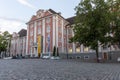 New castle in the center of Meersburg in July evening Royalty Free Stock Photo