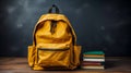Back-to-School Warrior: Backpack Leading the Way to Learning, Generative AI