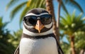 Meet the Coolest Bird: A Sunglass-wearing Penguin Posing