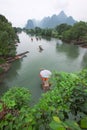 Meet dragon river with cloudy sky