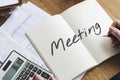 Meeting Appointment Memo Reminder Handwritten Graphic Concept Royalty Free Stock Photo