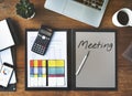 Meeting Appointment Memo Reminder Handwritten Graphic Concept Royalty Free Stock Photo