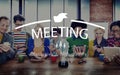 Meeting Brainstorming Cooperation Discussion Concept Royalty Free Stock Photo