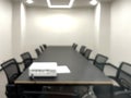 Meeting Conference Room Blur Background Brightly Lit Modern Office Defocused View