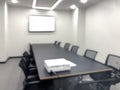 Meeting Conference Room Blur Background Brightly Lit Modern Office Defocused Presentation Background