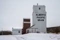 Meeting Creek Grain Elevators Royalty Free Stock Photo