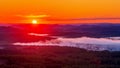 meeting the dawn on the Nurali Ridge in the Southern Urals