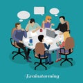 Meeting and Discussion Briefing Royalty Free Stock Photo