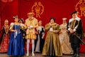 Meeting of Emperor Rudolph II. Liberec Fair near neo-renaissance Town hall, Liberec, North Bohemia, Czech republic