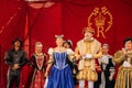 Meeting of Emperor Rudolph II. Liberec Fair near neo-renaissance Town hall, Liberec, North Bohemia, Czech republic