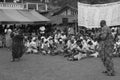 MEETING OF THE FRONT OF REFUSAL IVORY COAST Royalty Free Stock Photo