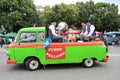 Meeting of Historical Bicycles - Music Band Funny Fellows