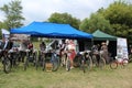 Meeting of Historical Bicycles - historical bicycles fans during the meeting