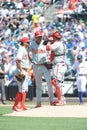 Meeting at the mound.