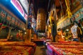 Meeting place in Tashilhunpo Monastery Tibet, China Royalty Free Stock Photo