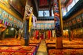 Meeting place in Tashilhunpo Monastery Tibet, China Royalty Free Stock Photo