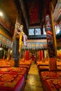 Meeting place in Tashilhunpo Monastery Tibet, China Royalty Free Stock Photo