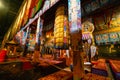 Meeting place in Tashilhunpo Monastery Tibet, China Royalty Free Stock Photo