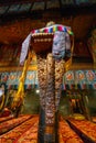 Meeting place in Tashilhunpo Monastery Tibet, China Royalty Free Stock Photo