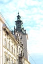 Meeting point Kronentor, crown gate detail at baroque sunny day blue sky background Royalty Free Stock Photo