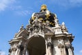 Meeting point Kronentor, crown gate detail, Zwinger palace, Dresden, Germany Royalty Free Stock Photo