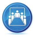 Meeting room icon midnight blue prime round button