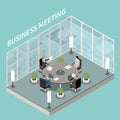 Meeting Room Isometric Composition