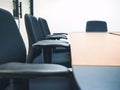 Meeting room with seats Table indoor boardroom Office Business teamwork Royalty Free Stock Photo