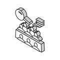 meeting of shareholders isometric icon vector illustration