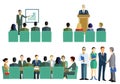 Meeting, symposium or training graphic Royalty Free Stock Photo