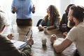 Meeting Table Networking Sharing Concept Royalty Free Stock Photo