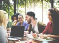 Meeting Talking Discussion Brainstorming Communication Concept Royalty Free Stock Photo