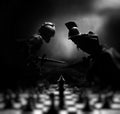 Abstract war concept based on chess